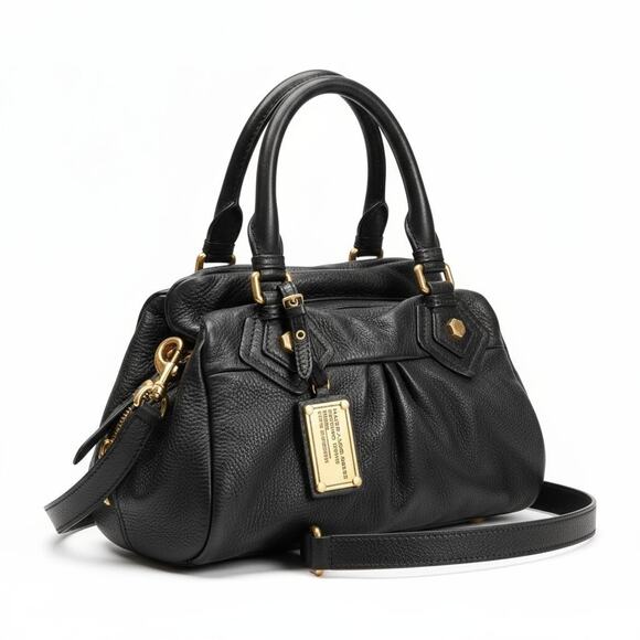 Marc Jacobs Classic Q Baby Groovee Leather Satchel Crossbody Shoulder Purse Y2K - Picture 1 of 16